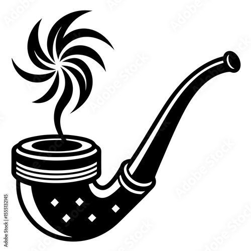illustration of a smoking pipe