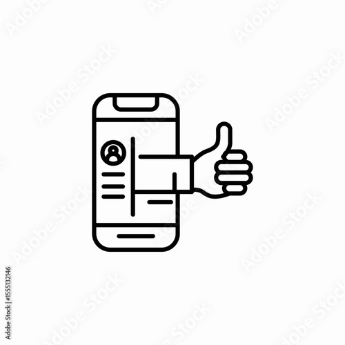 profile like icon sign vector