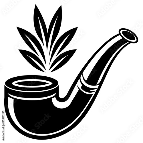 smoking pipe vector illustration