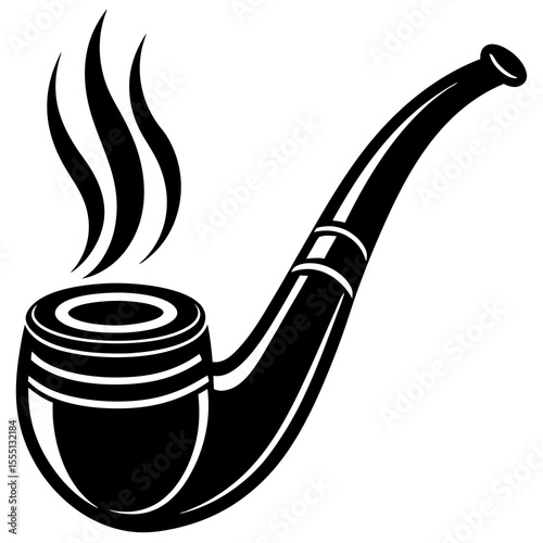 smoking pipe vector illustration