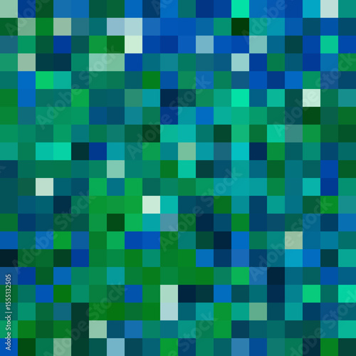 Colorful abstract mosaic background. Pixel effect. Camo and camouflage.
