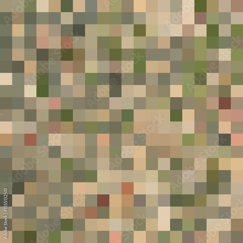 Colorful abstract mosaic background. Pixel effect. Camo and camouflage.