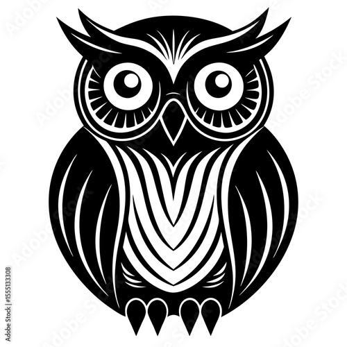 owl on white