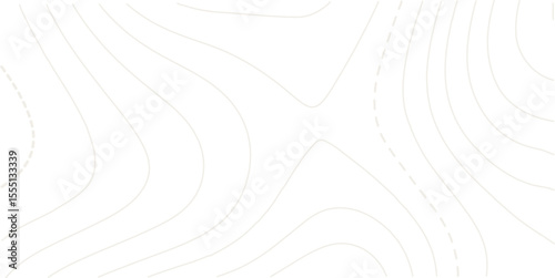 Abstract topography contour map background design .modern design with white background and golden wave lines .geography contour map linear background vector illustration