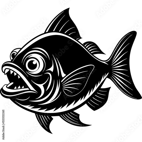 vector illustration of a fish