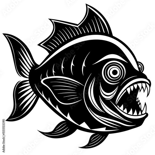 vector illustration of a fish