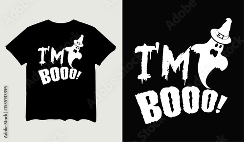 I'm Booo t-shirt design for t-shirt quotes or poster svg printable cut file