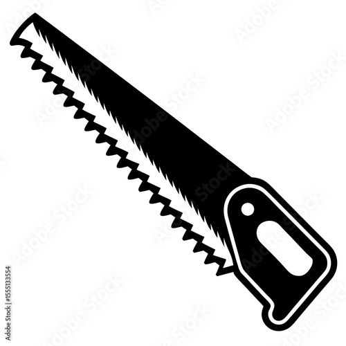 vector illustration of saw
