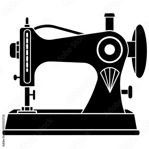 sewing machine isolated