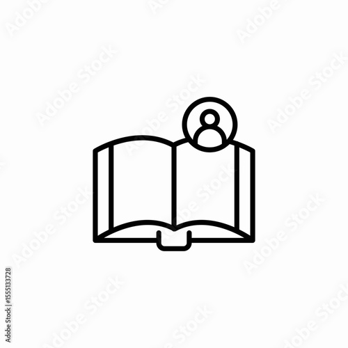 user manual icon sign vector