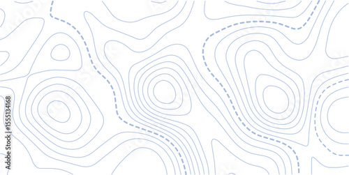 Abstract topography contour map background design .modern design with white background and blue wave lines .geography contour map linear background vector illustration