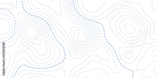 Abstract topography contour map background design .modern design with white background and blue wave lines .geography contour map linear background vector illustration
