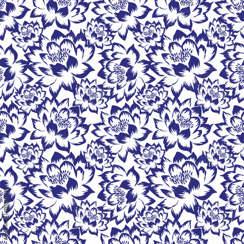 vintage floral seamless pattern. Rich with nostalgia and classic elegance, this pattern evokes the charm of a bygone era for print and textile