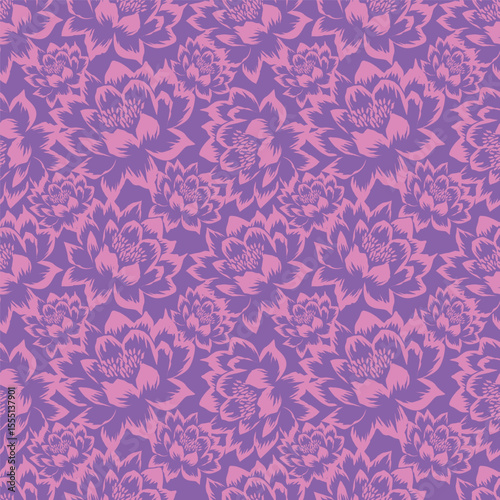vintage floral seamless pattern. Rich with nostalgia and classic elegance, this pattern evokes the charm of a bygone era for print and textile