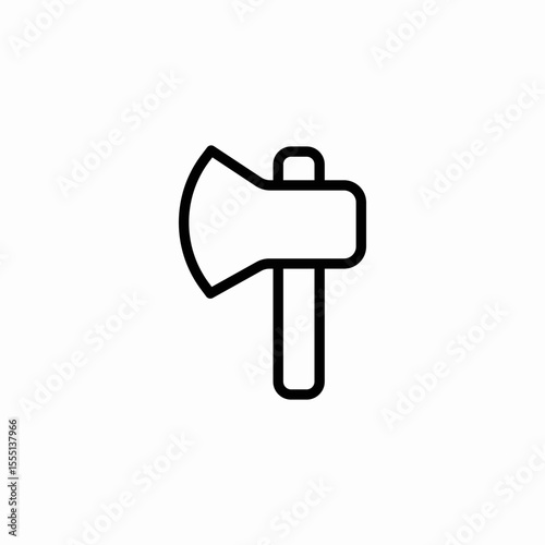 axe tool icon sign vector