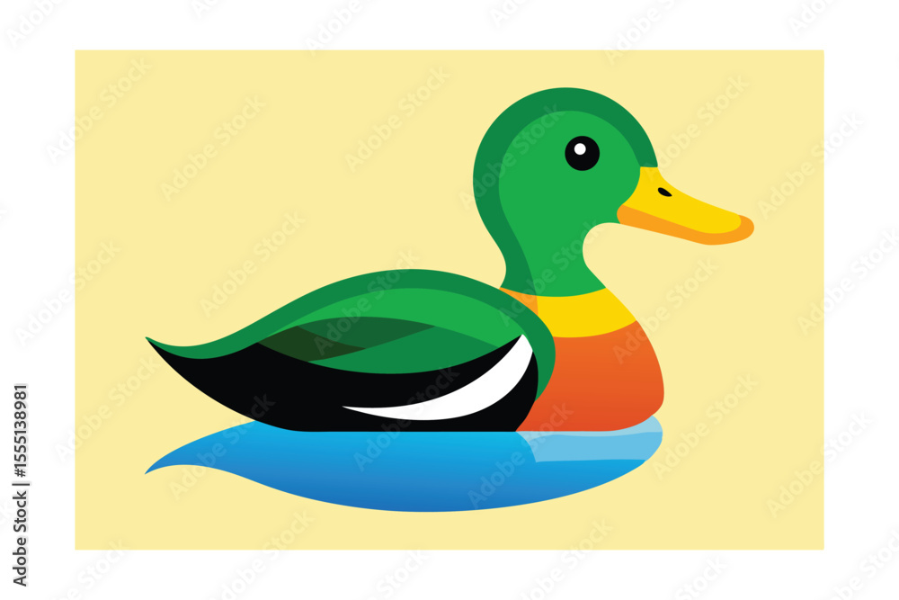 Obraz premium duck and ducklings