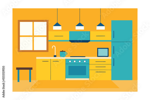 modern kitchen interior