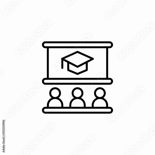 graduation event icon sign vector
