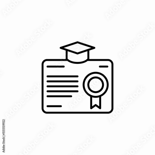 graduation diploma icon sign vector