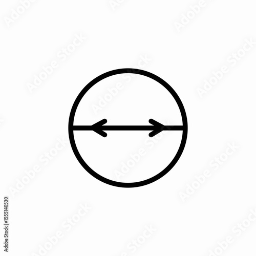 left and right icon sign vector