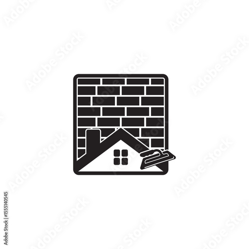 Mason logo design template. Mason logo vector. Construction logo