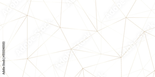 golden vector poly triangle texture. clean and modern science chemical theme background. Abstract geometric pattern composed of triangular. white golden vector triangle mosaic wallpaper , vector.	