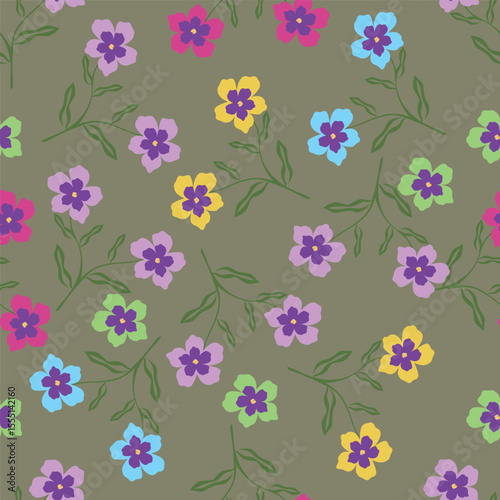 vintage floral seamless pattern. Rich with nostalgia and classic elegance, this pattern evokes the charm of a bygone era for print and textile