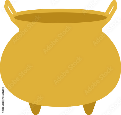 Chinese Incense Burner Flat Vector Icon.
Traditional Censer Illustration Isolated.
Asian Incense Pot Graphic.
Simple incense burner Illustration Isolated.
Transparent background.  svg.