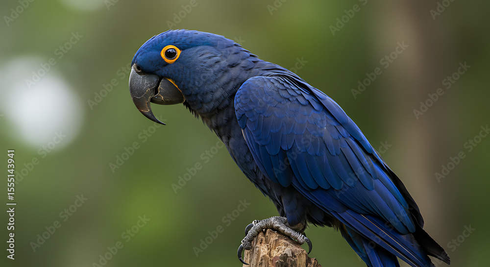 Obraz premium Wildlife Photography of Hyacinth Macaw – Vibrant Tropical Parrot in Natural Habitat