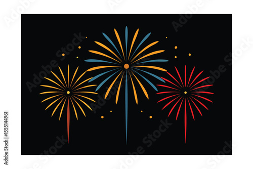 Vibrant Fireworks Display A Celebration of Light and Color