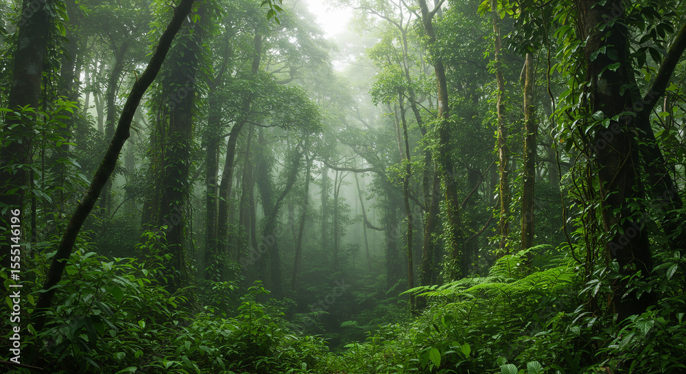 Obraz premium morning in the forest