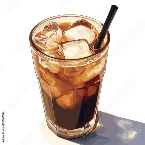 Vietnamese Iced Coffee with Condensed Milk and Ice