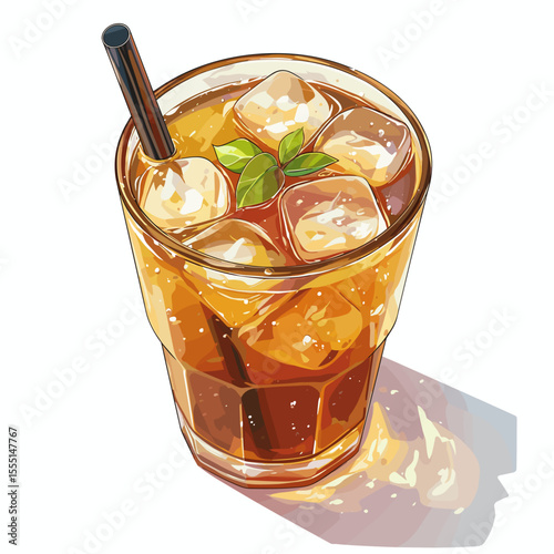 Vietnamese Iced Coffee with Condensed Milk and Ice