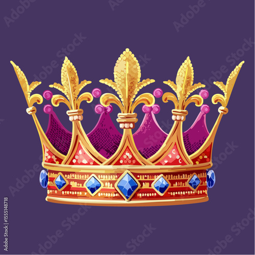 five pointed arches woven with tiny bead strings and miniature fleuron accents in filigree crown crest