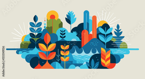 Isometric Collection of Devastating Natural Disasters: Volcanoes, Floods, Wildfires, Earthquakes, and Tornadoes Illustrative Set