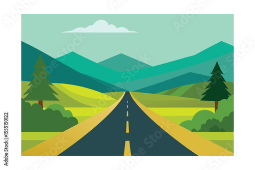 Scenic Mountain Road Trip Open Road Adventure Awaits