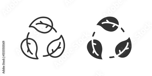 Bio icon set representing organic life, sustainability, and green living.
