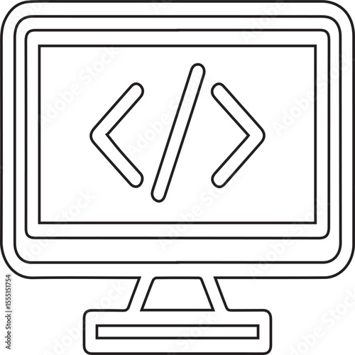 Exploring the world of coding and programming, discovering software development, and learning computer science concepts through various coding languages and techniques, silhouette