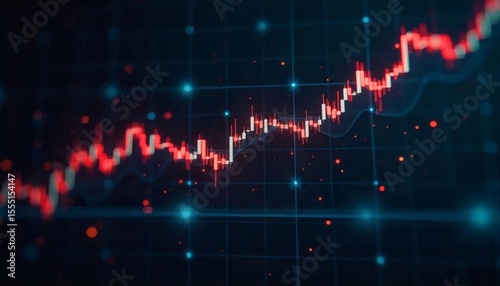 Red sound waves and music notes illustrate a medical heart monitor with an ECG pulse line graph  perfect for health and technology stock images