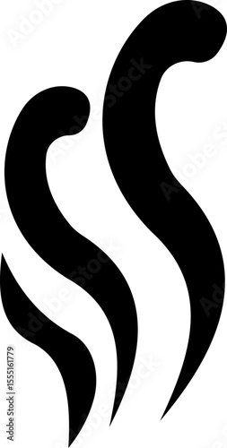 Aromas vaporize icon trendy flat hand drawn line comic doodle. Smells vector, hot aroma air fragrance , stink or cooking steam symbols, smelling or vapor, smoking or odors. cloud or wind silhouette.