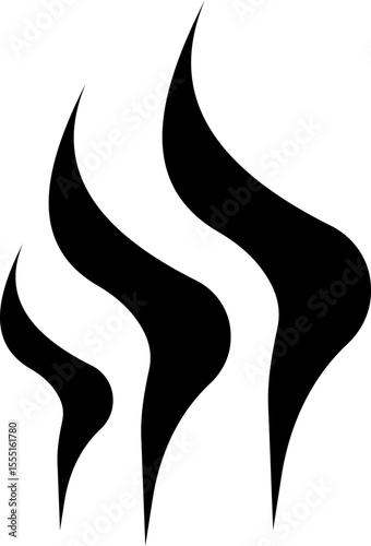 Aromas vaporize icon trendy flat hand drawn line comic doodle. Smells vector, hot aroma air fragrance , stink or cooking steam symbols, smelling or vapor, smoking or odors. cloud or wind silhouette.