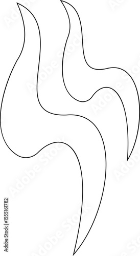 Aromas vaporize icon trendy flat hand drawn line comic doodle. Smells vector, hot aroma air fragrance , stink or cooking steam symbols, smelling or vapor, smoking or odors. cloud or wind silhouette.