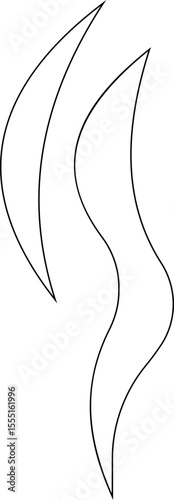 Aromas vaporize icon trendy flat hand drawn line comic doodle. Smells vector, hot aroma air fragrance , stink or cooking steam symbols, smelling or vapor, smoking or odors. cloud or wind silhouette.