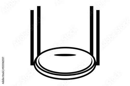 Router art silhouette vector line art on white background