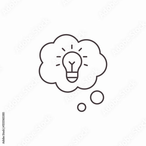 idea lightbulb cloud icon sign vector