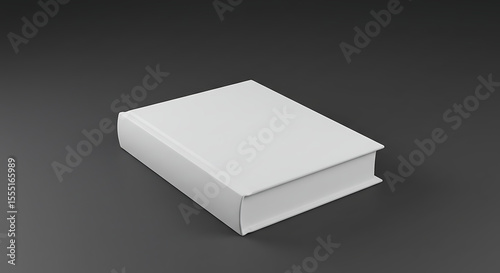 Blank White Book Cover Mockup Perfect for Design Presentations