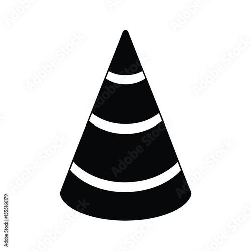 Candy corn Halloween vector silhouette