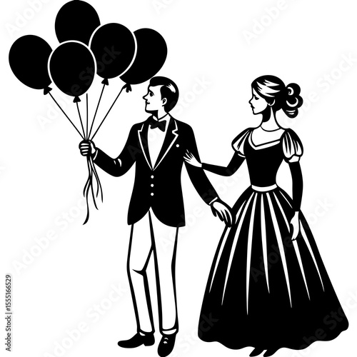 girls with balloons