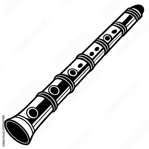 flute isolated on white