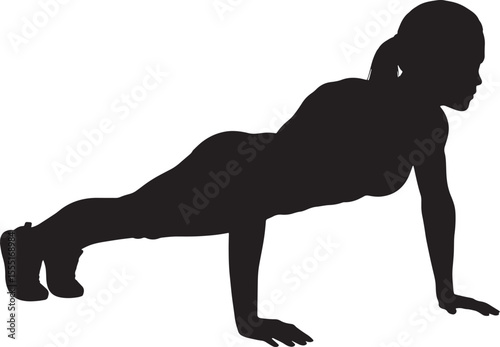 Gym Workout Silhouette Vector